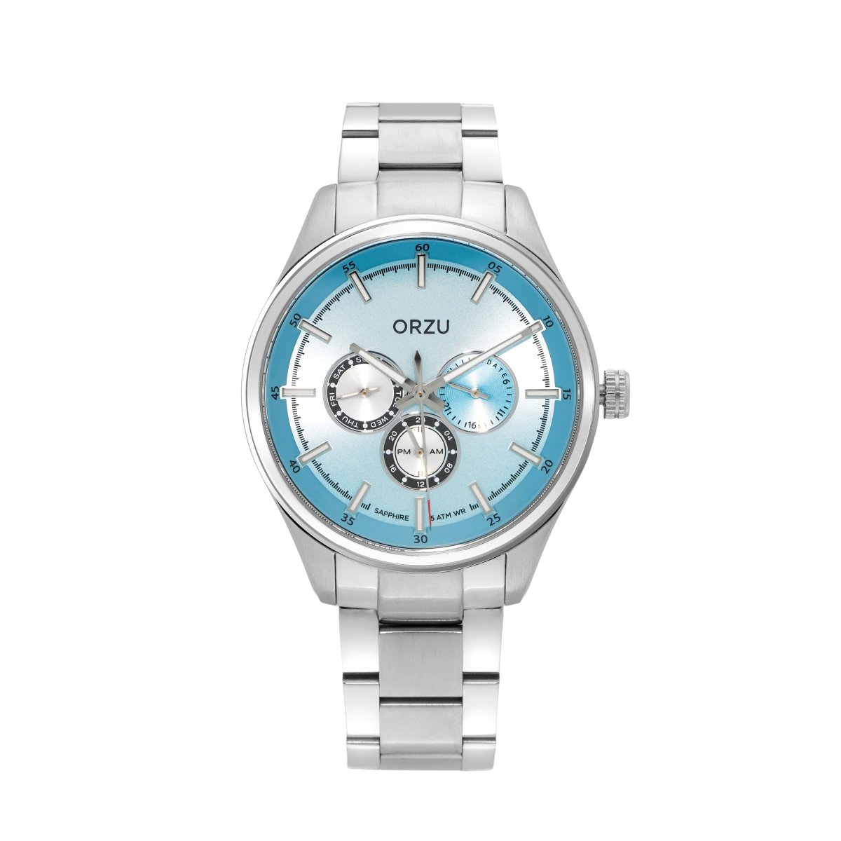 Orzu Watches - ORZU Multifunction Blue Dial Men's Watch