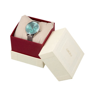 Orzu Watches - ORZU Multifunction Blue Dial Women's Watch