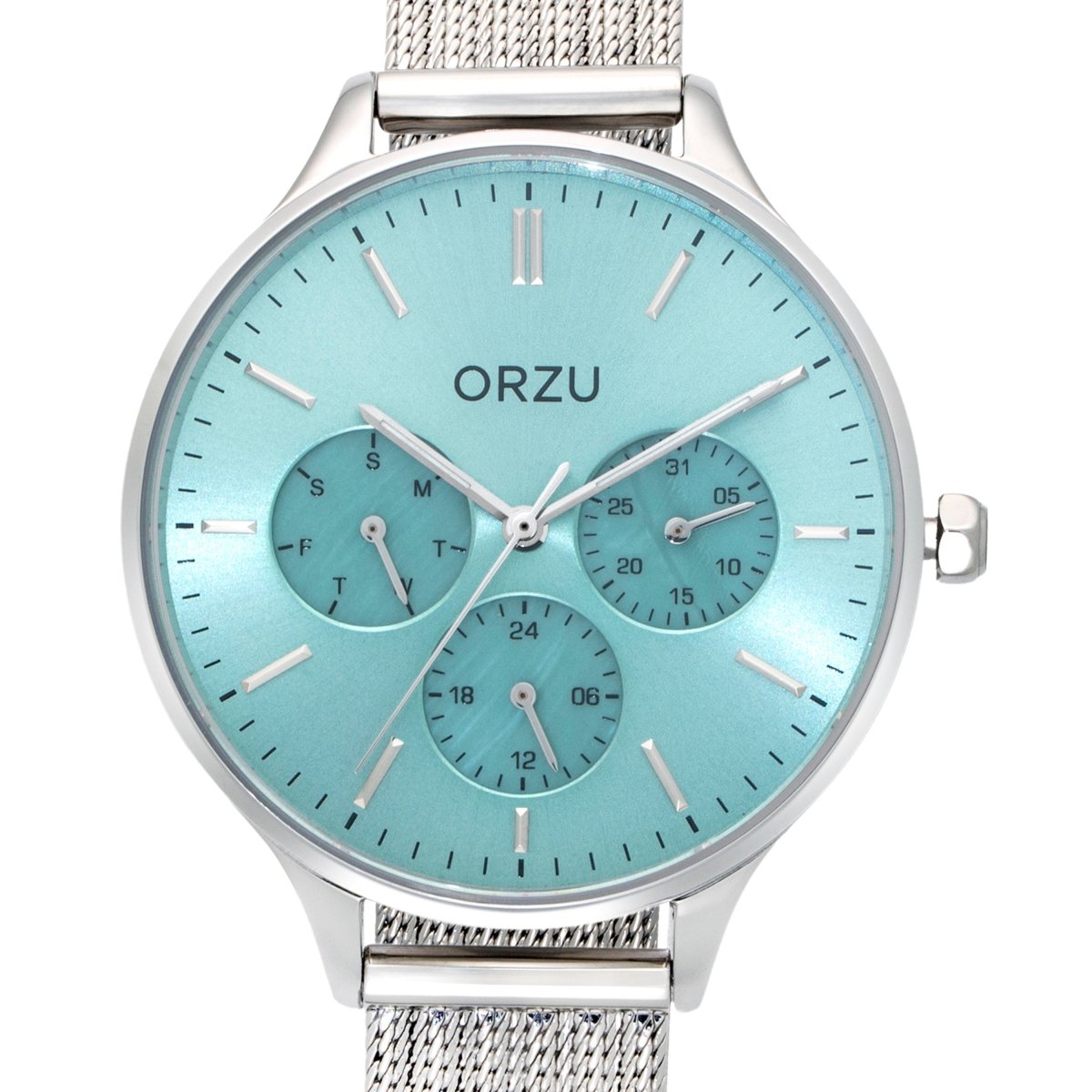 Orzu Watches - ORZU Multifunction Blue Dial Women's Watch