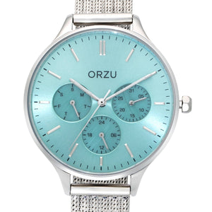 Orzu Watches - ORZU Multifunction Blue Dial Women's Watch