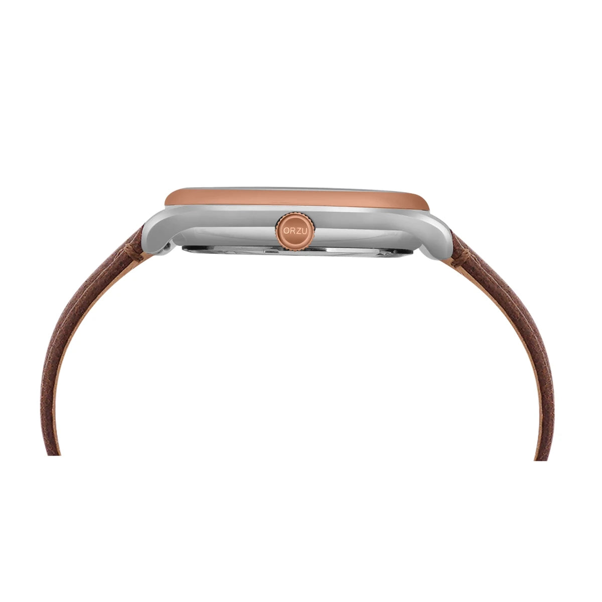 Orzu Watches - ORZU Multifunction Brown Dial Men's Watch