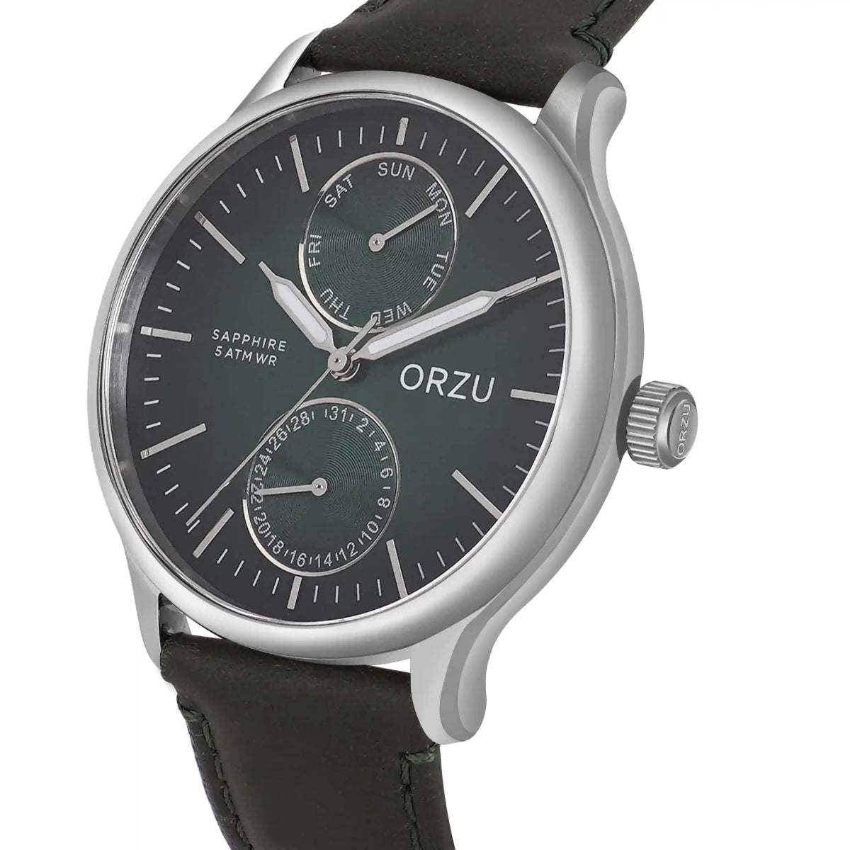 Orzu Watches - ORZU Multifunction Green Dial Men's Watch