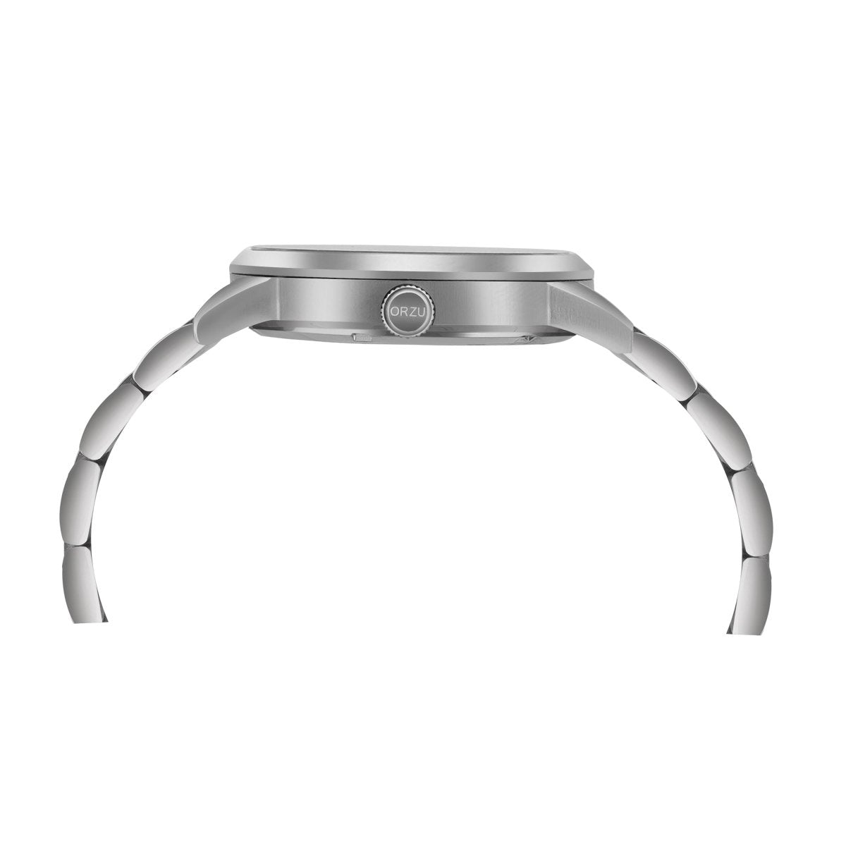 Orzu Watches - ORZU Multifunction Moon Phase White Dial Men's Watch