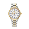 Orzu Watches - ORZU Multifunction Moon Phase White Dial Men's Watch