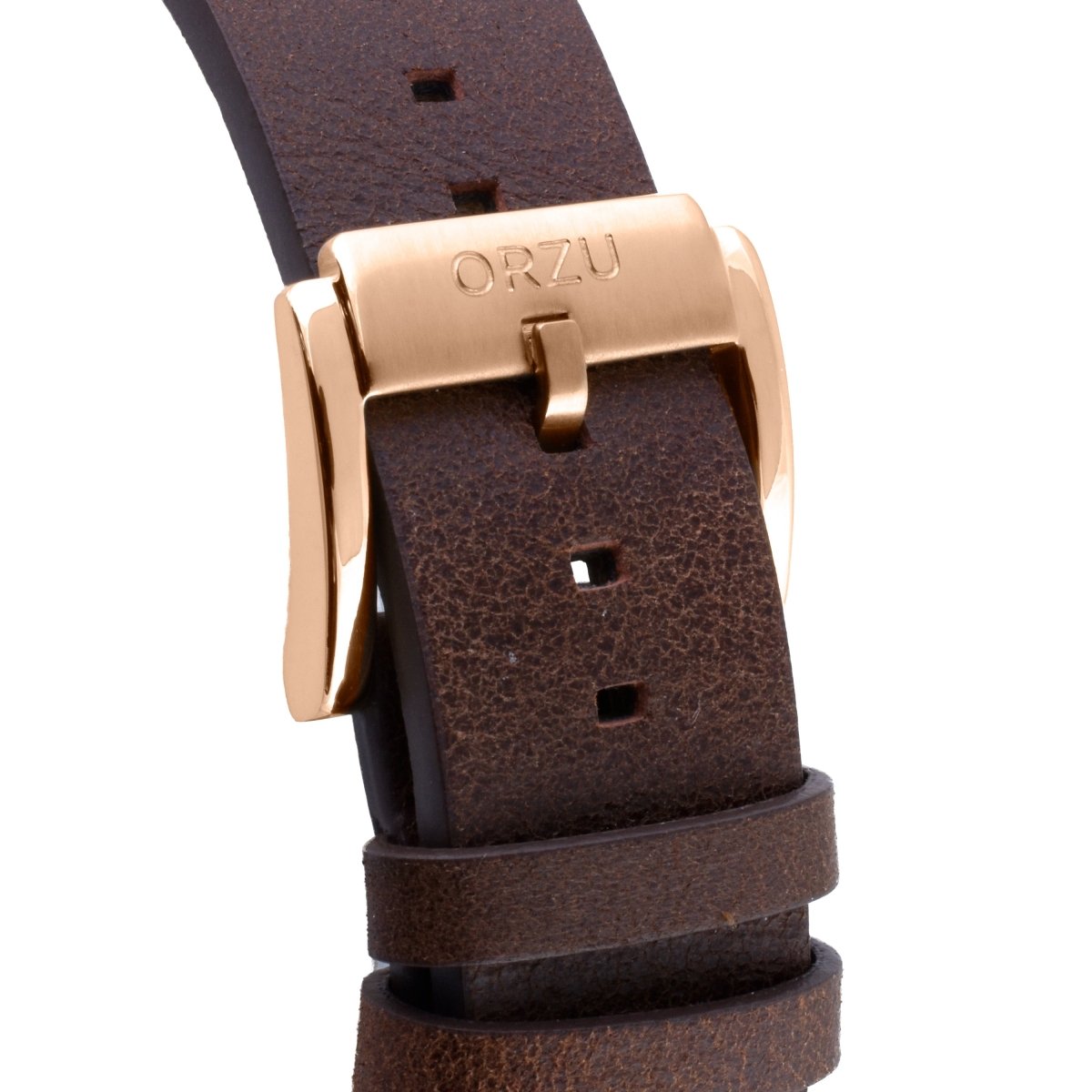 Orzu Watches - ORZU Multifunction Moon Phase White Dial Men's Watch
