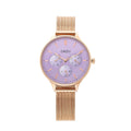 Orzu Watches - ORZU Multifunction Purple Dial Women's Watch