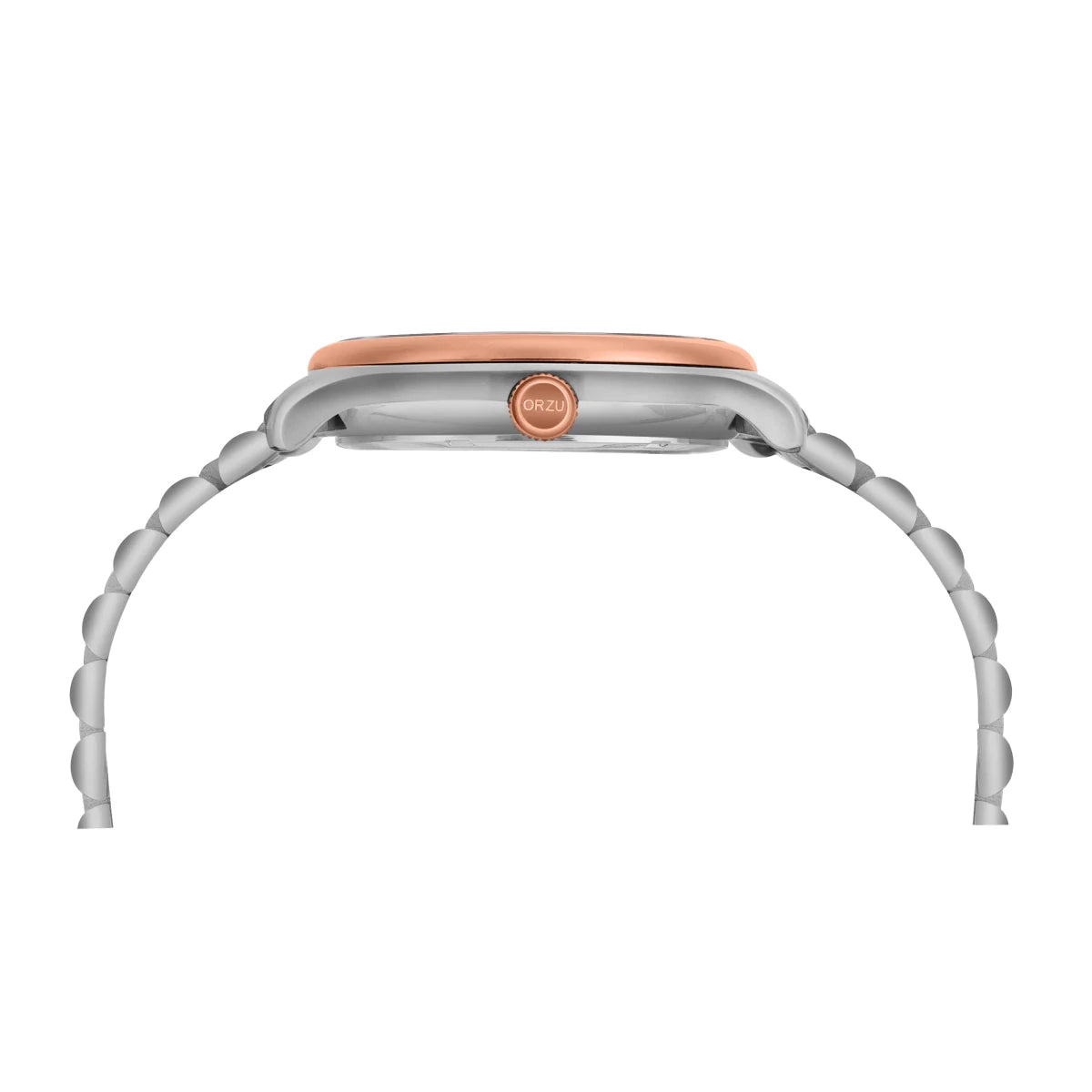 Orzu Watches - ORZU Multifunction Rose Gold Dial Men's Watch