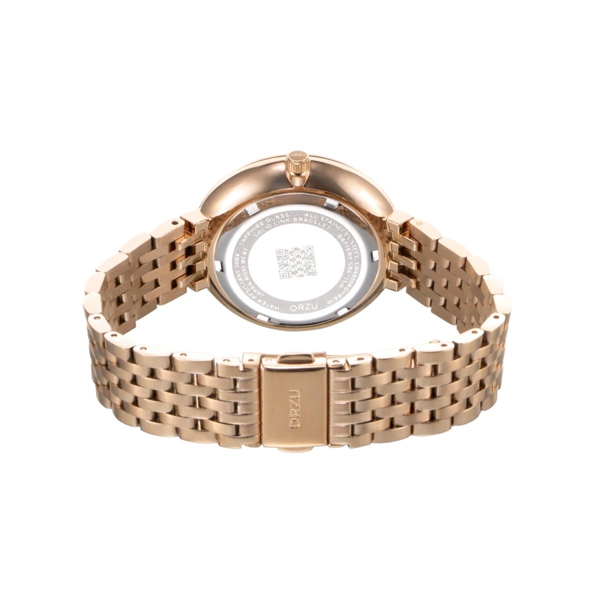 Orzu Watches - ORZU Multifunction Rose Gold Dial Women's Watch