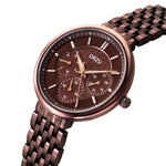 ORZU Multifunction Rose Gold Dial Women's Watch