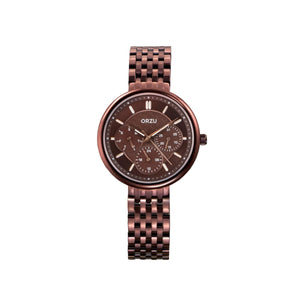 Orzu Watches - ORZU Multifunction Rose Gold Dial Women's Watch