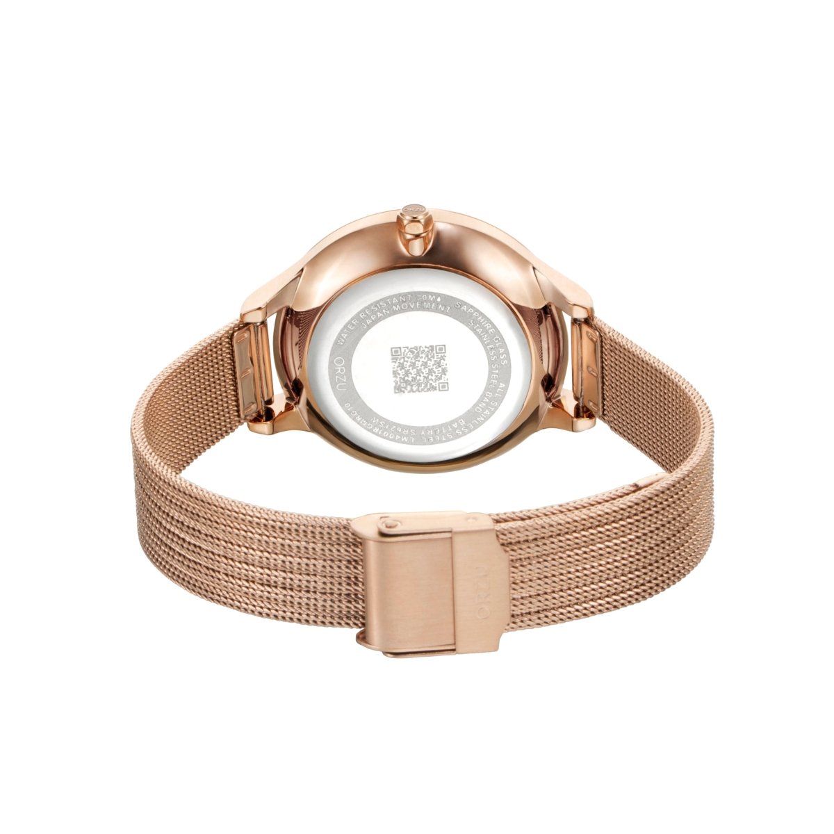 Orzu Watches - ORZU Multifunction Rose Gold Dial Women's Watch