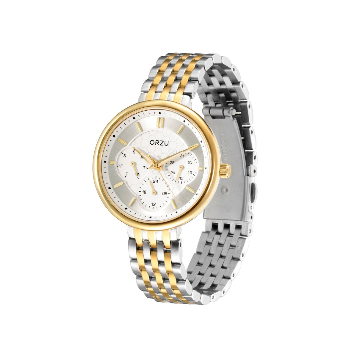 Orzu Watches - ORZU Multifunction Silver Dial Women's Watch