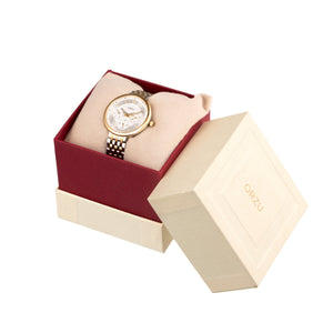Orzu Watches - ORZU Multifunction Silver Dial Women's Watch