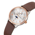 Pearl White Multifunction - Interchangeable Leather Strap