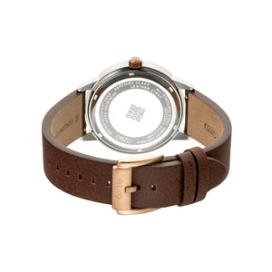 Orzu Watches - Pearl White Multifunction - Interchangeable Leather Strap