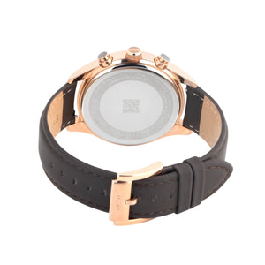 Orzu Watches - Rose Gold Case With Blue Dial Solid Watch